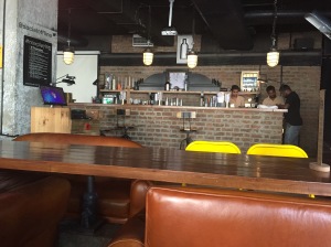 view of the bar in church street social. bangalore, india. july 2015.