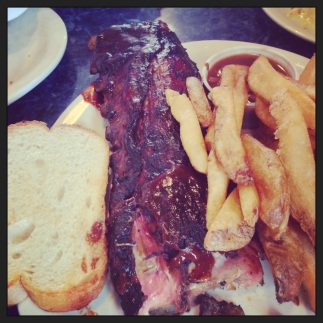 ribs from blues city cafe. memphis, tennessee. august 2013.
