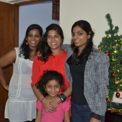 with amai, nithya, and nilah. bangalore, india. december 2015.