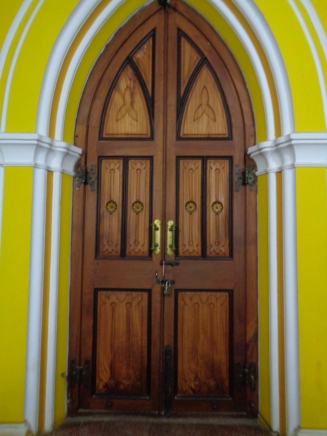 gorgeous door at the palace. bangalore, india. january 2016.