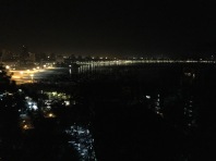 the view of marine drive from the hanging gardens. bombay, india. may 2016.